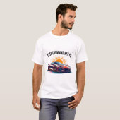 T-shirt Illustration d'une voiture de sport dynamique (Devant entier)