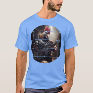 T-shirt Illustration en métal lourd de coq