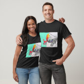 T-shirt Illustration en techniques mixtes de petit format (Unisexe)