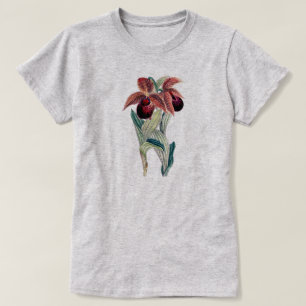 T-SHIRT ILLUSTRATION EXOTIQUE DES ORCHIDES (TIBÉTICUME CYP