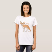 T-shirt Illustration Fennec fox (Devant entier)