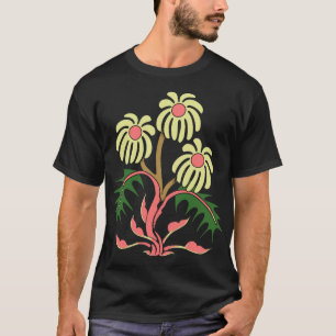 T-shirt Illustration Florale Stylisée – Élégante Art de la