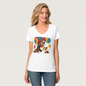 T-shirt Illustration graphique de Cat Lady (Devant entier)