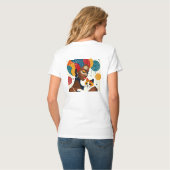 T-shirt Illustration graphique de Cat Lady (Dos entier)