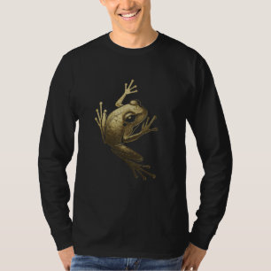T-shirt Illustration Graphique de Grenouille Dorée Moderne