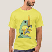 T-SHIRT ILLUSTRATION GRAPHIQUE D'UNE MICROSCOPE COLORÉE (Devant)