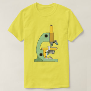 T-SHIRT ILLUSTRATION GRAPHIQUE D'UNE MICROSCOPE COLORÉE