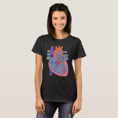 T-shirt Illustration Heart Chambers (Devant entier)