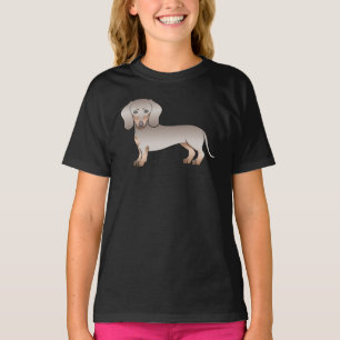 T-shirt Illustration Isabella Et Tan Short Hair Dachshund