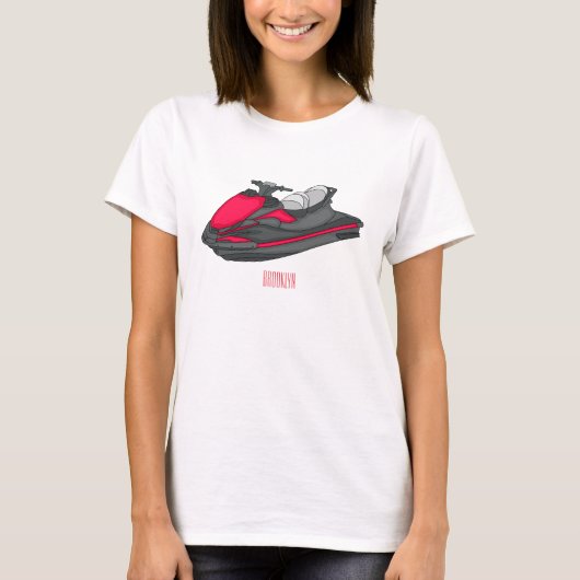T-shirt Illustration Jet ski (Devant)