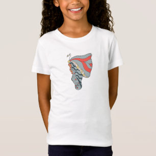 T-Shirt Illustration lunaire de la conception papillon