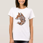 T-shirt Illustration Majestic Fox (Devant)