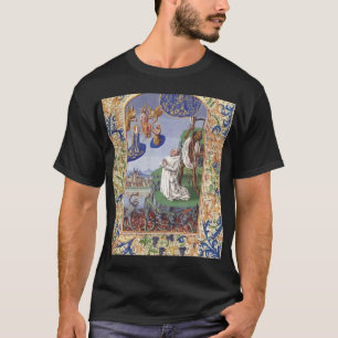 T-shirt Illustration médiévale de saint Bernard de Clairva