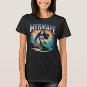 T-shirt Illustration Mermape Combo Créature Drôle