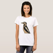 T-shirt Illustration mignonne de pic vert (Devant entier)