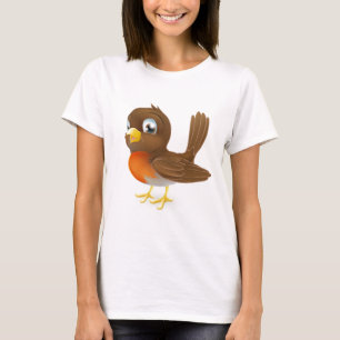 T-shirt Illustration mignonne de Robin de bande dessinée