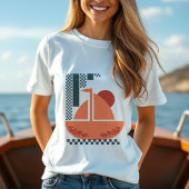 T-shirt Illustration minimaliste du bateau