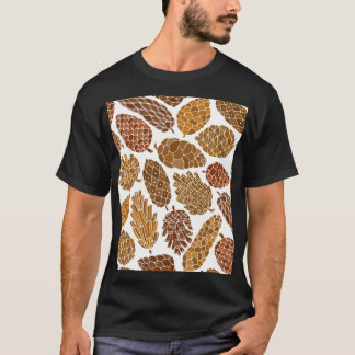 T-shirt Illustration motif cônes de pin.