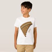 T-shirt Illustration Pan flûte / panpipes (Devant entier)