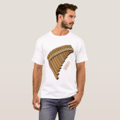 T-shirt Illustration Pan flûte / panpipes (Devant entier)