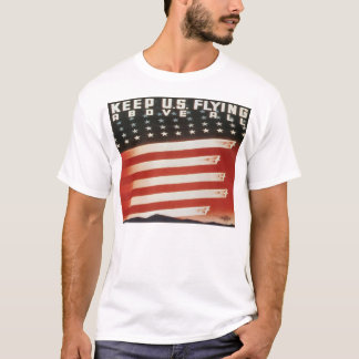 T-shirt Illustration patriotique vintage - gardez le vol