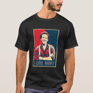 T-shirt Illustration Pop Art I Love Monty Don TV Présentat