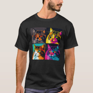 T-shirt Illustration Pop de Chat des Forêts Norvégiennes C