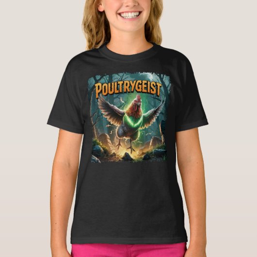 T-shirt Illustration Poultrygeist Combo Créature Drôle (Devant)