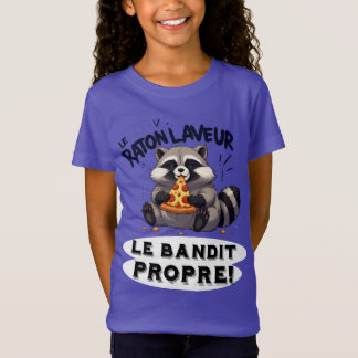 T-Shirt Illustration Raton Laveur Humour Le Bandit Propre