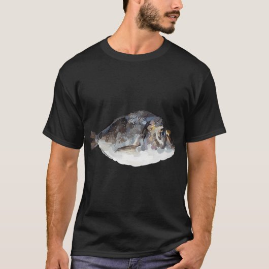 T-shirt illustration réaliste de poisson (Devant)