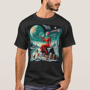 T-shirt Illustration Rétro Futuriste