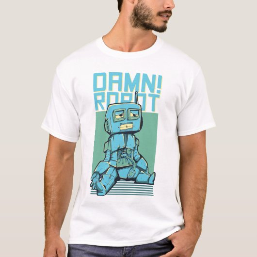 T-shirt Illustration robotique futuriste - Cybernétique Te (Devant)
