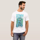 T-shirt Illustration robotique futuriste - Cybernétique Te (Devant entier)