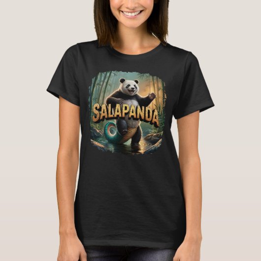 T-shirt Illustration Salapanda Combo Créature Drôle (Devant)