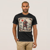T-Shirt Illustration Samouraï | Coucher de soleil (Devant entier)