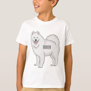 T-shirt Illustration Samoyed dog