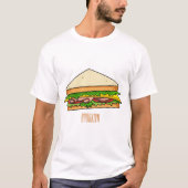 T-shirt Illustration Sandwich (Devant)
