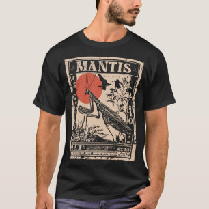 T-shirt Illustration scientifique de la prière des insecte