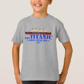 T-shirt Illustration Titanic RMS - White Star Line 1912 (Devant)