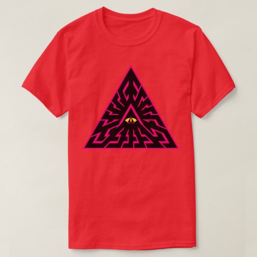 T-shirt Illustration triangulaire 8 (Design devant)