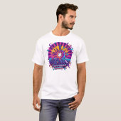 T-shirt Illustration vectorielle rétro Padel Synthwave (Devant entier)