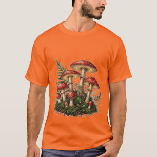 T-shirt Illustration vintage de champignon Amanite tue-mou