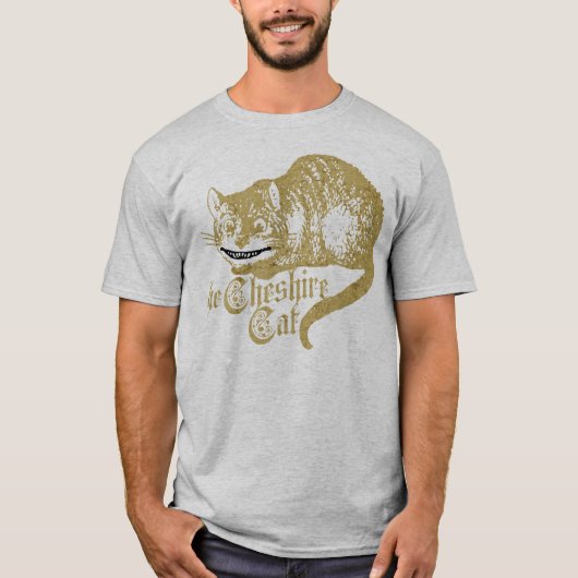 T-shirt Illustration vintage de chat de Cheshire (Devant)