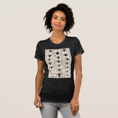 T-shirt Illustration vintage de cigales (Devant entier)