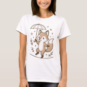 T-shirt Illustration Vintage de Fox (Devant)
