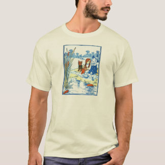 T-shirt Illustration vintage de magicien d'Oz - étang