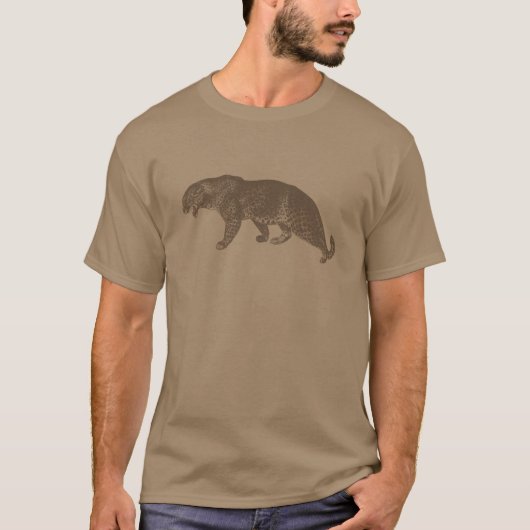 T-shirt Illustration vintage du léopard (Devant)