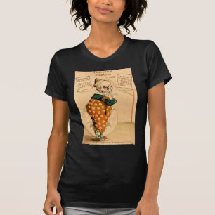 T-shirt Illustration vintage squelettique de clown