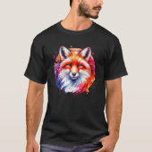 T-shirt Illustration Watercolor Fox (Devant)