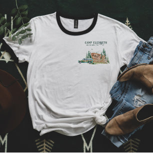 T-shirt Illustrations de camping   Demoiselle d'honneur